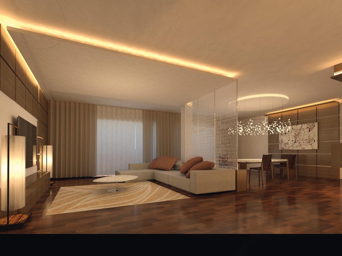 Mövenpick Hotel du Lac Tunis Exteriör bild 3D rendering of a living room